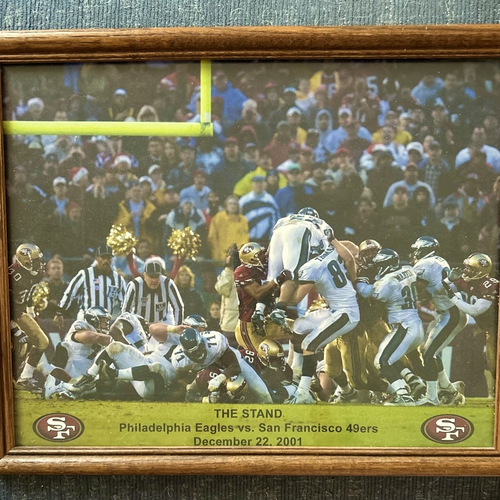 Framed photo The Stand December 22, 2001. Eagles vs. 49ers.